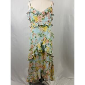 By The River Fairy Flowy Garden Party Size Medium Maxi Dress Ruffle Babydoll